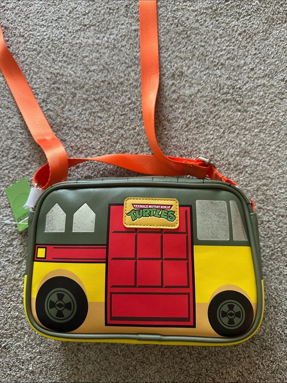 Teenage Mutant Ninja Turtles Kids Orange and Yellow Crossbody Bag